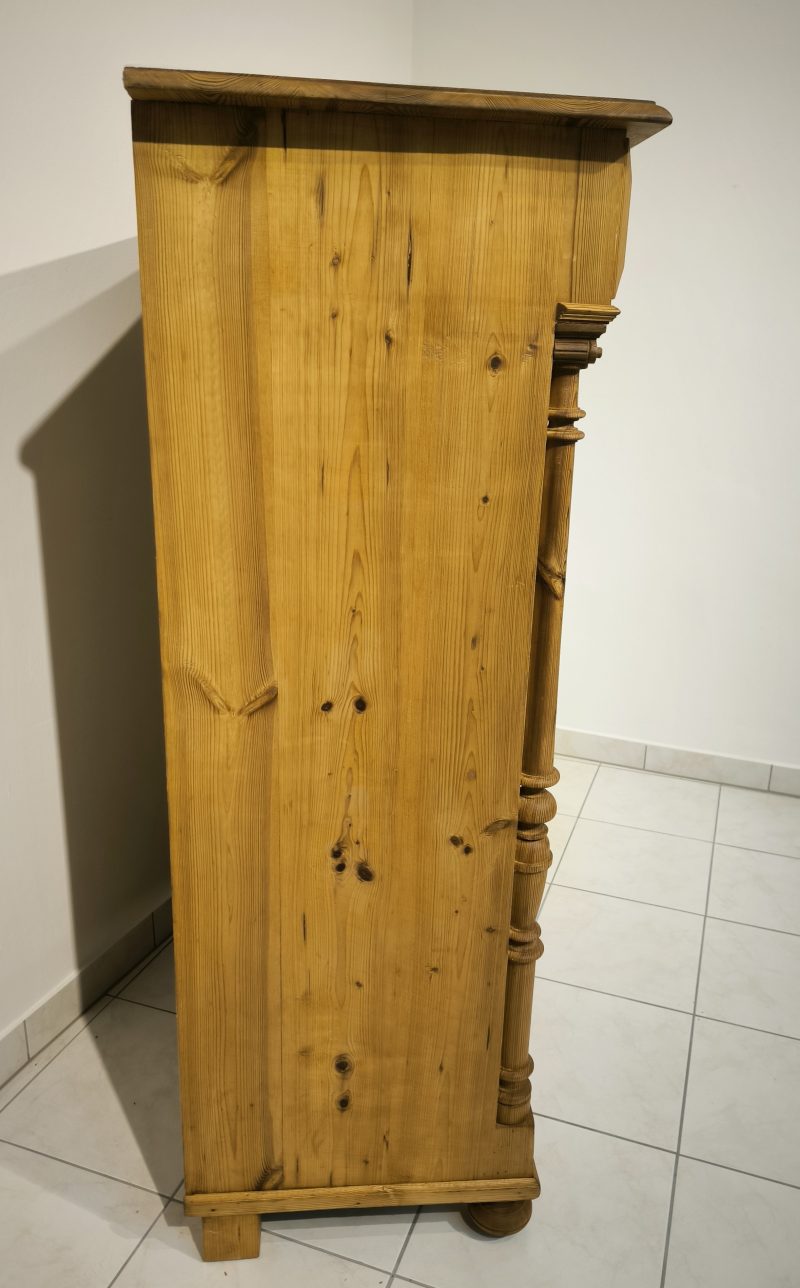 Gründerzeit Vollsäulen Vertiko mit Kapitellen – Bild 4