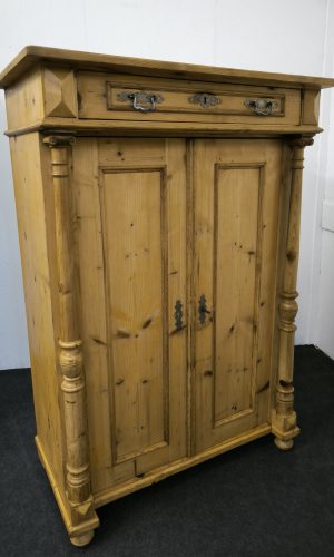 Gründerzeit Vollsäulen Vertiko mit Kapitellen